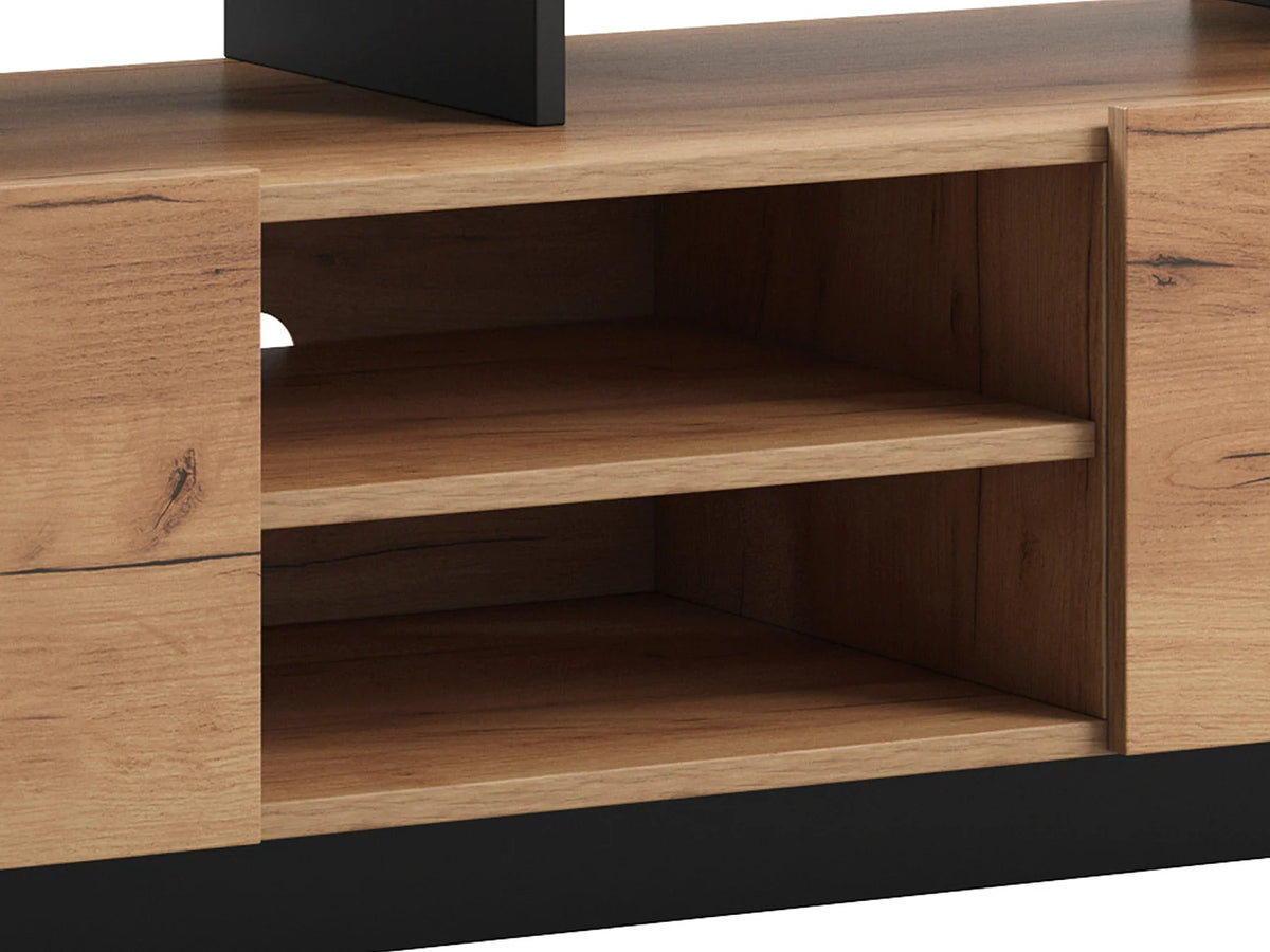Meuble TV en Bois Gris - IDESIA vue 9