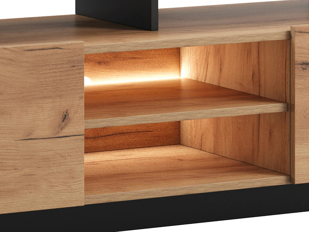 Meuble TV en Bois Gris - IDESIA vue 10
