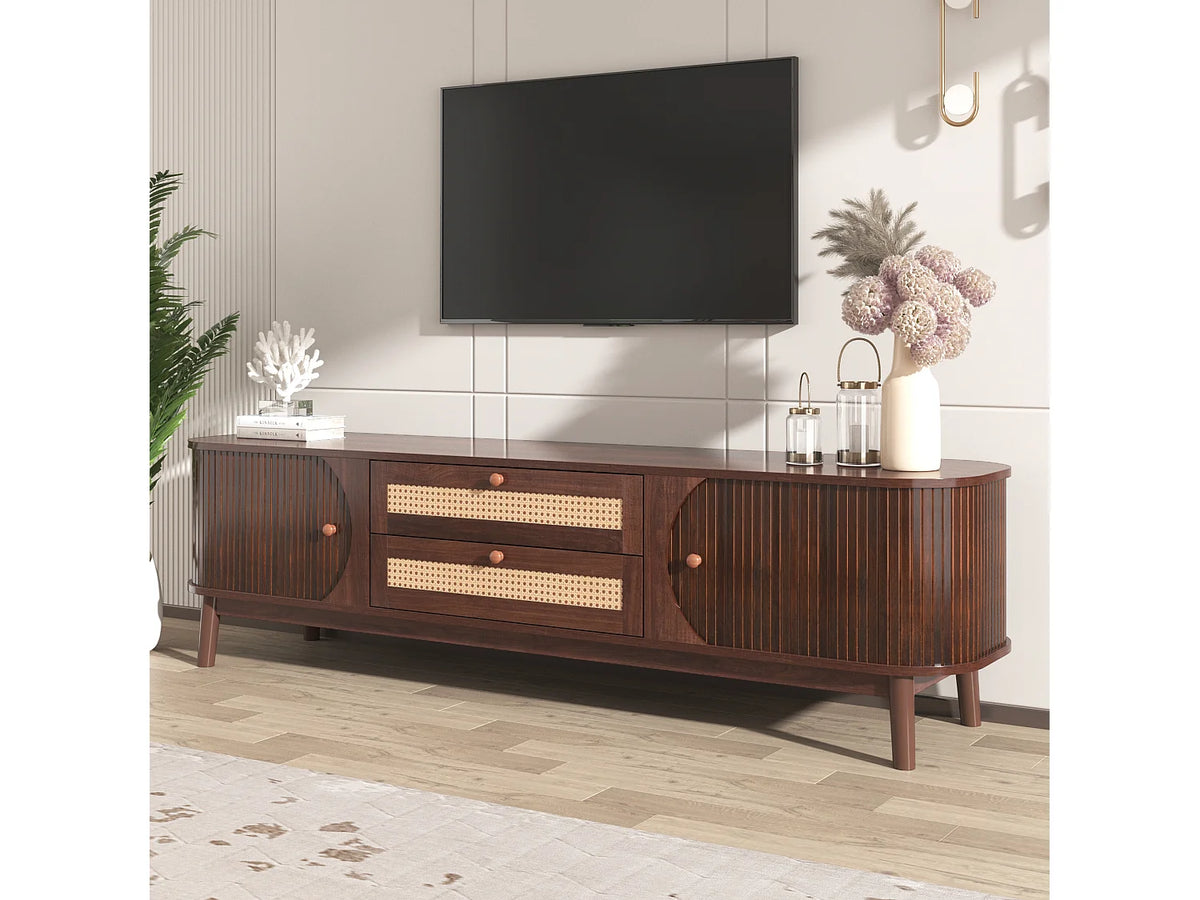 Meuble TV en Bois Moderne 40 cm - MERAX