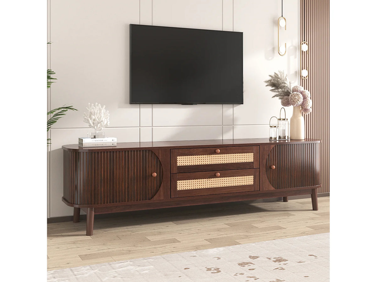 Meuble TV en Bois Moderne 40 cm - MERAX vue 2