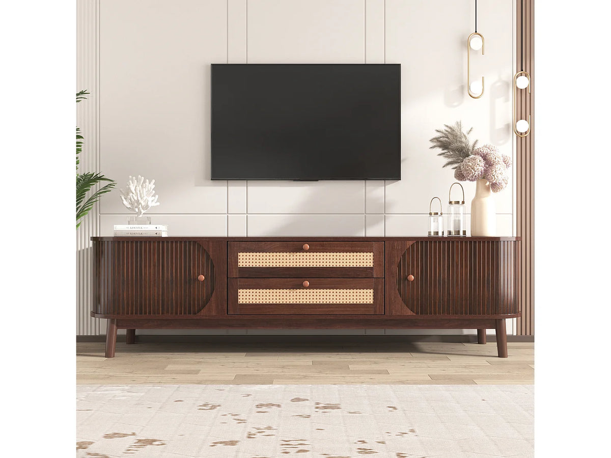 Meuble TV en Bois Moderne 40 cm - MERAX vue 3