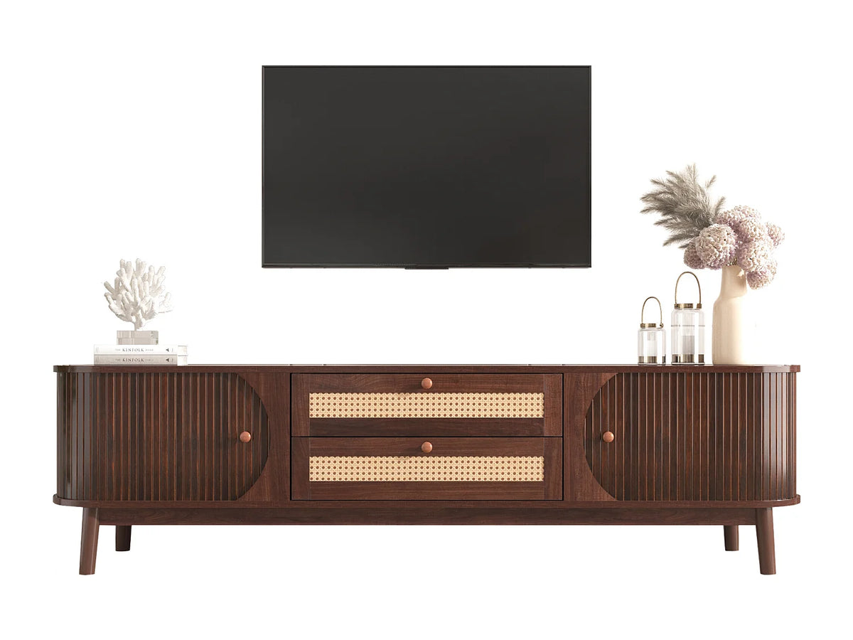 Meuble TV en Bois Moderne 40 cm - MERAX vue 5