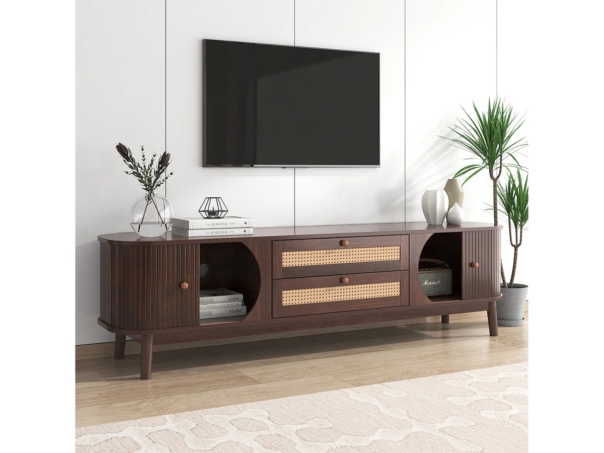 Meuble TV en Bois Moderne 40 cm - MERAX vue 6