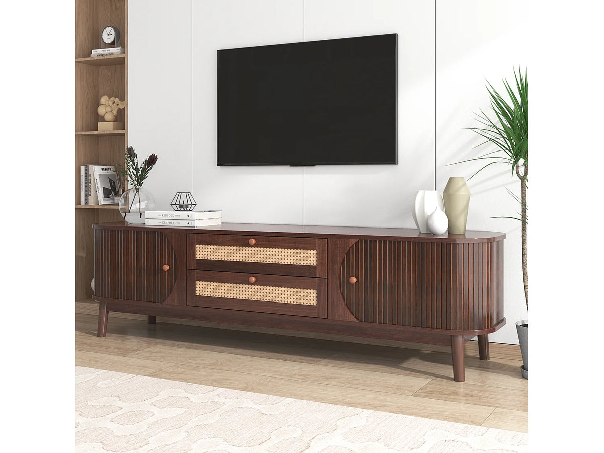 Meuble TV en Bois Moderne 40 cm - MERAX vue 9