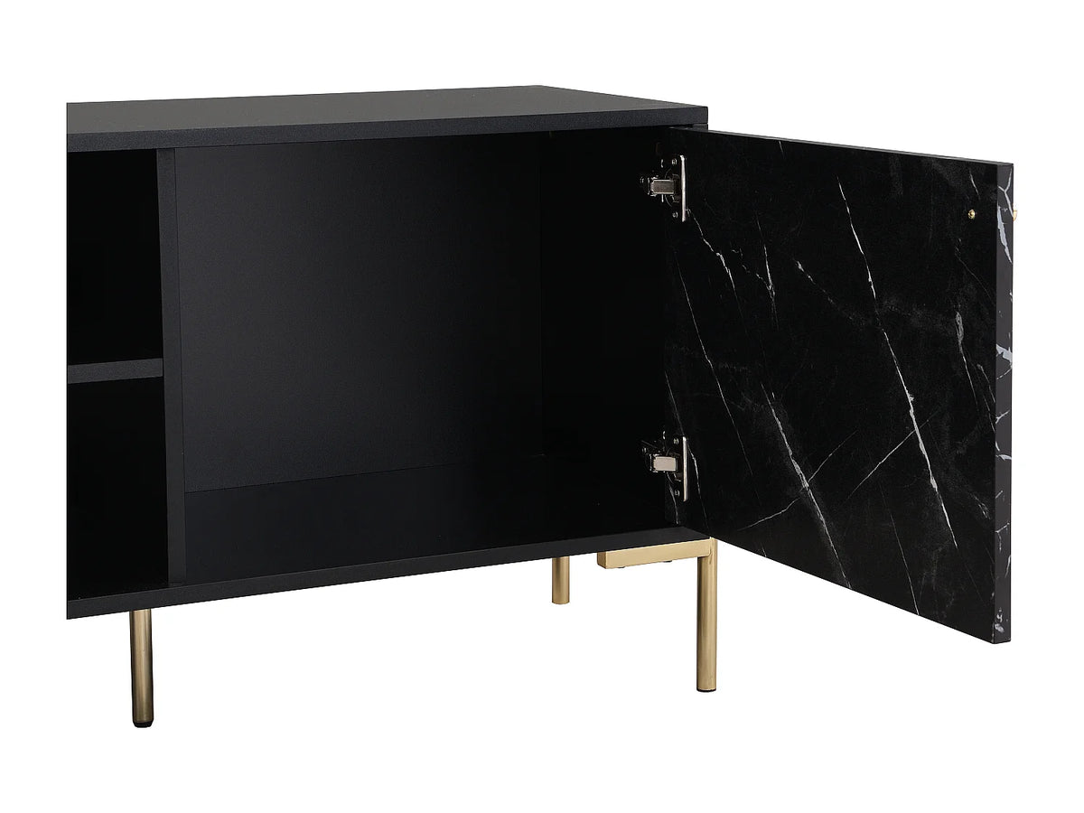 Meuble TV en Bois Noir - CIEMILA vue 6