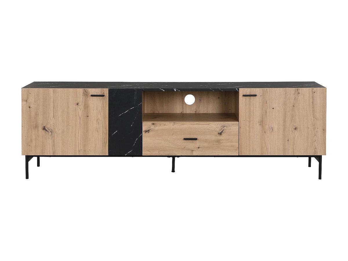 Meuble TV en Bois Noir - LIOMENA vue 2