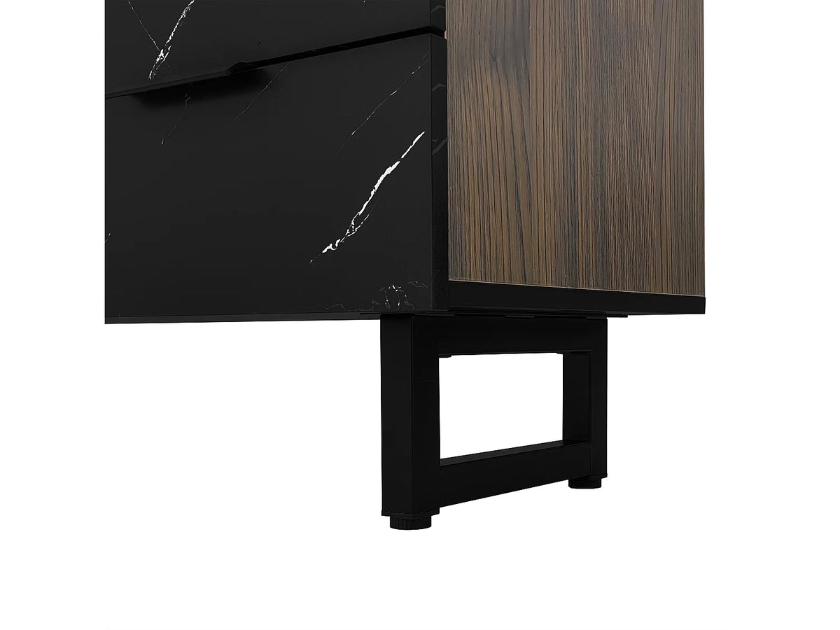 Meuble TV en Bois 200 cm - MODERNLUXE vue 7