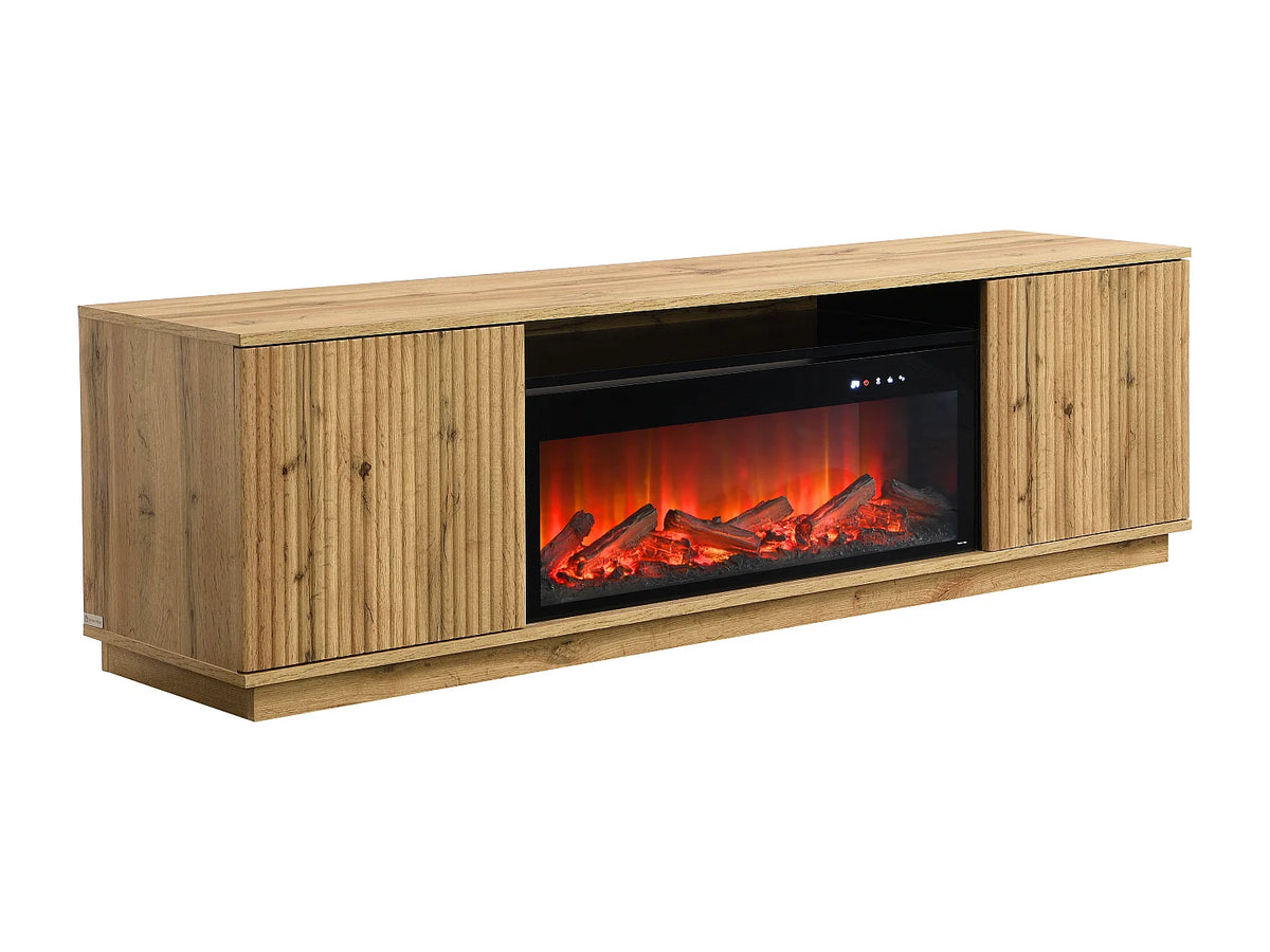 Meuble TV en Bois Noir - YEVINA vue 4