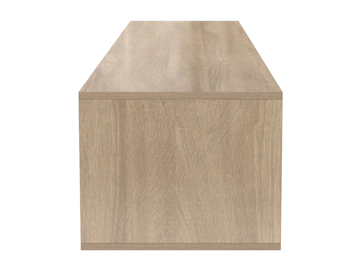 Meuble TV en Bois Blanc 180 cm avec LED - MODERNLUXE vue 9