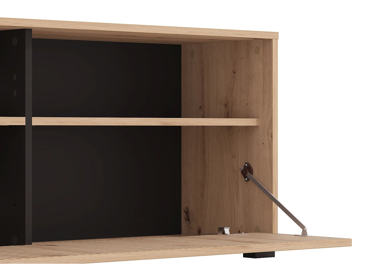 Meuble TV en Bois Noir - BELUTZY vue 5