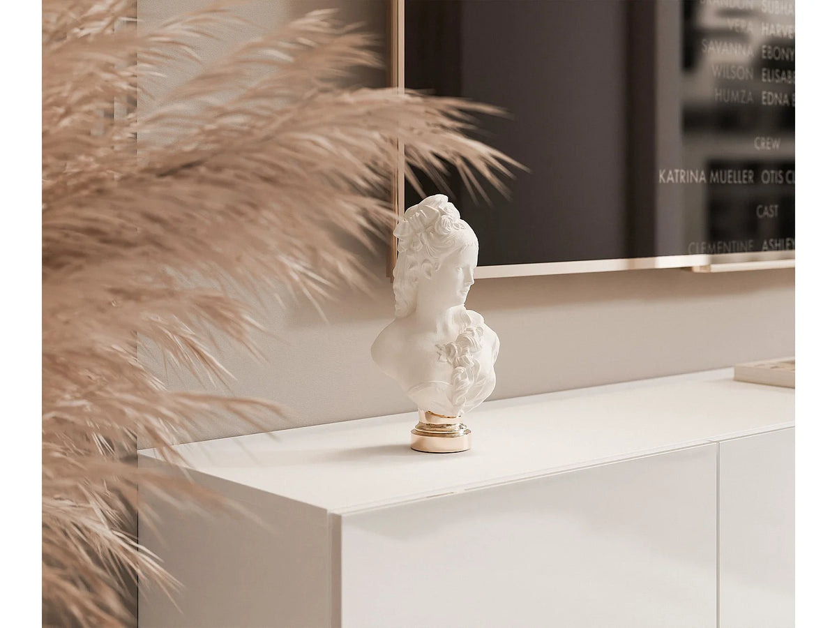 Meuble TV en Bois Blanc 200 cm - ANGEL vue 7