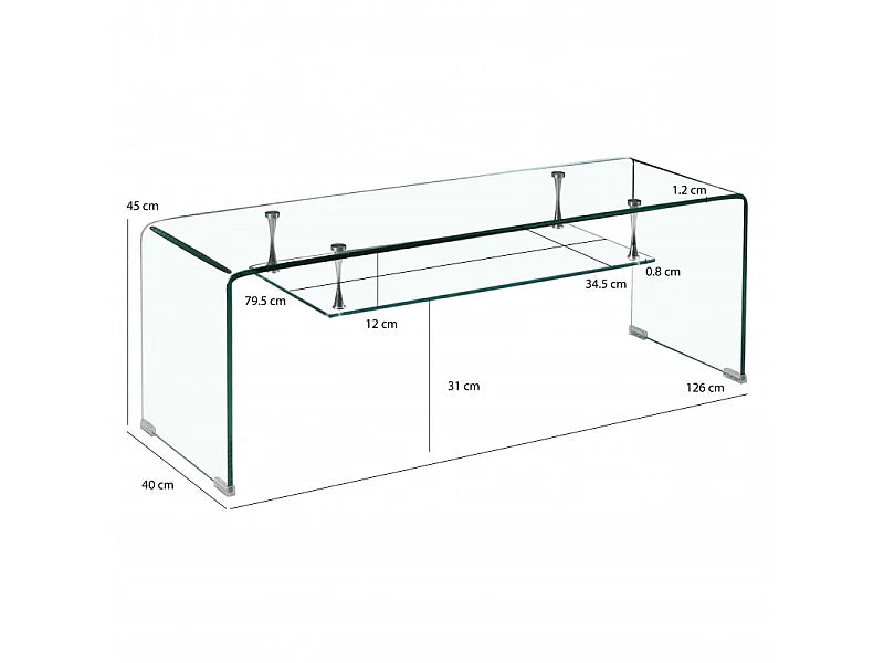 Meuble TV Suspendu Moderne - ICE vue 4