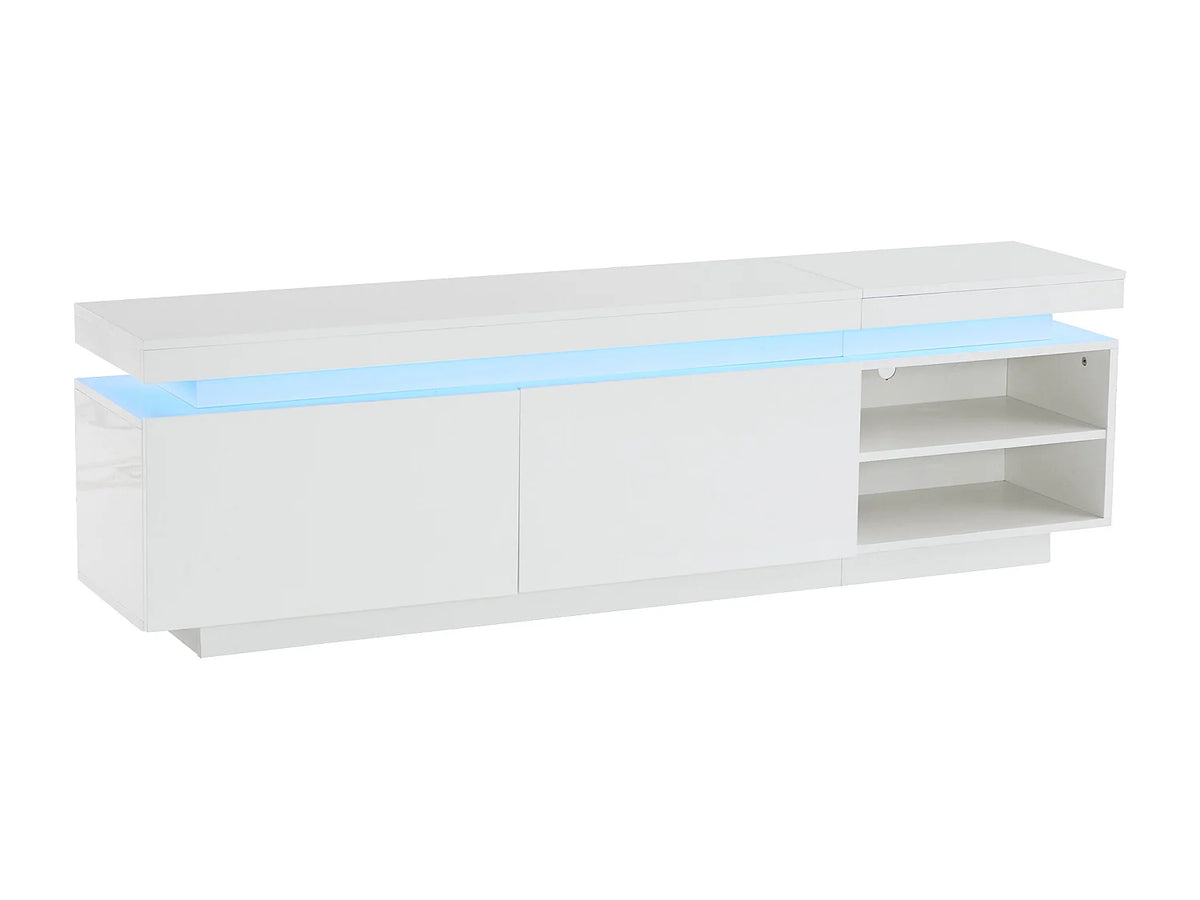 Meuble TV en Bois Blanc 170 cm - HAUSS SPOLE vue 6