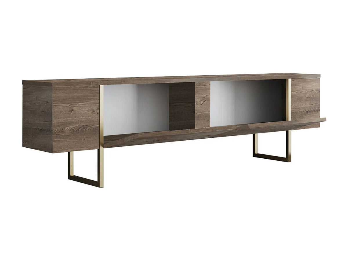 Meuble TV en Bois 180 cm 2 Portes - ZIRELDA vue 3