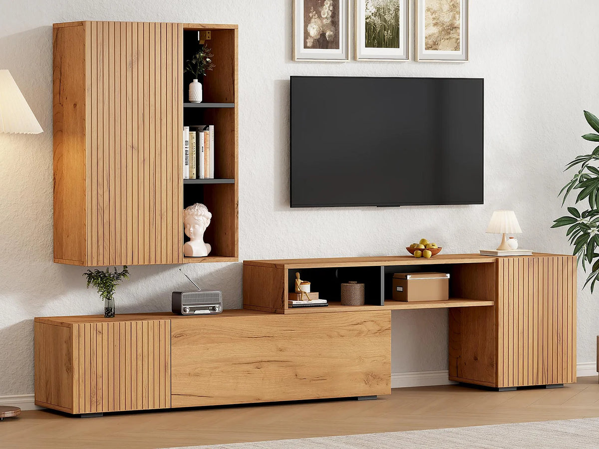 Meuble TV en Bois Noir - MODERNLUXE