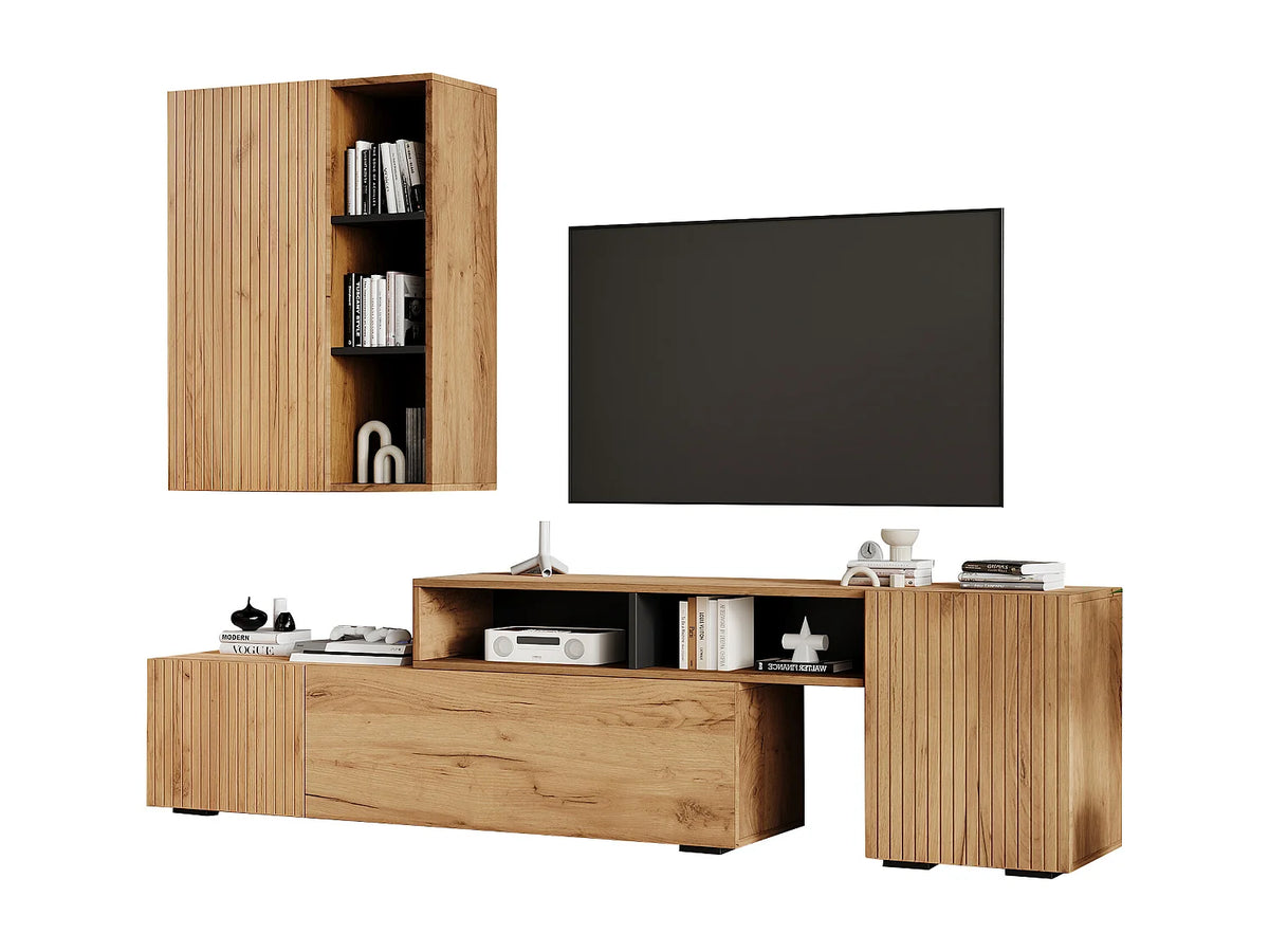 Meuble TV en Bois Noir - MODERNLUXE vue 6