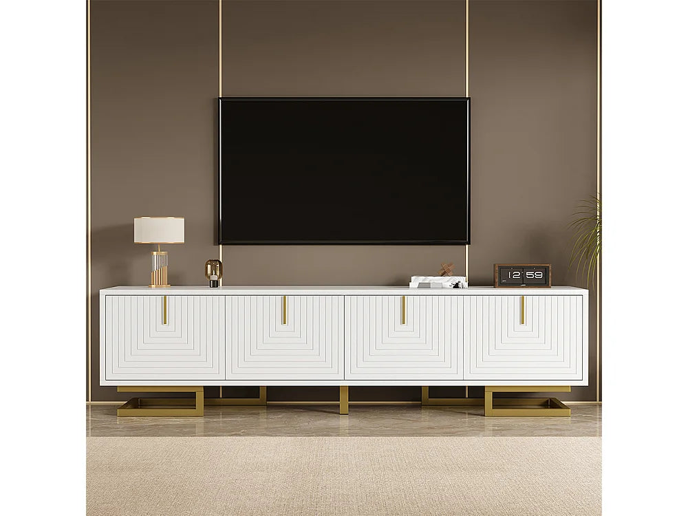 Meuble TV en Bois Blanc - SWEIKO
