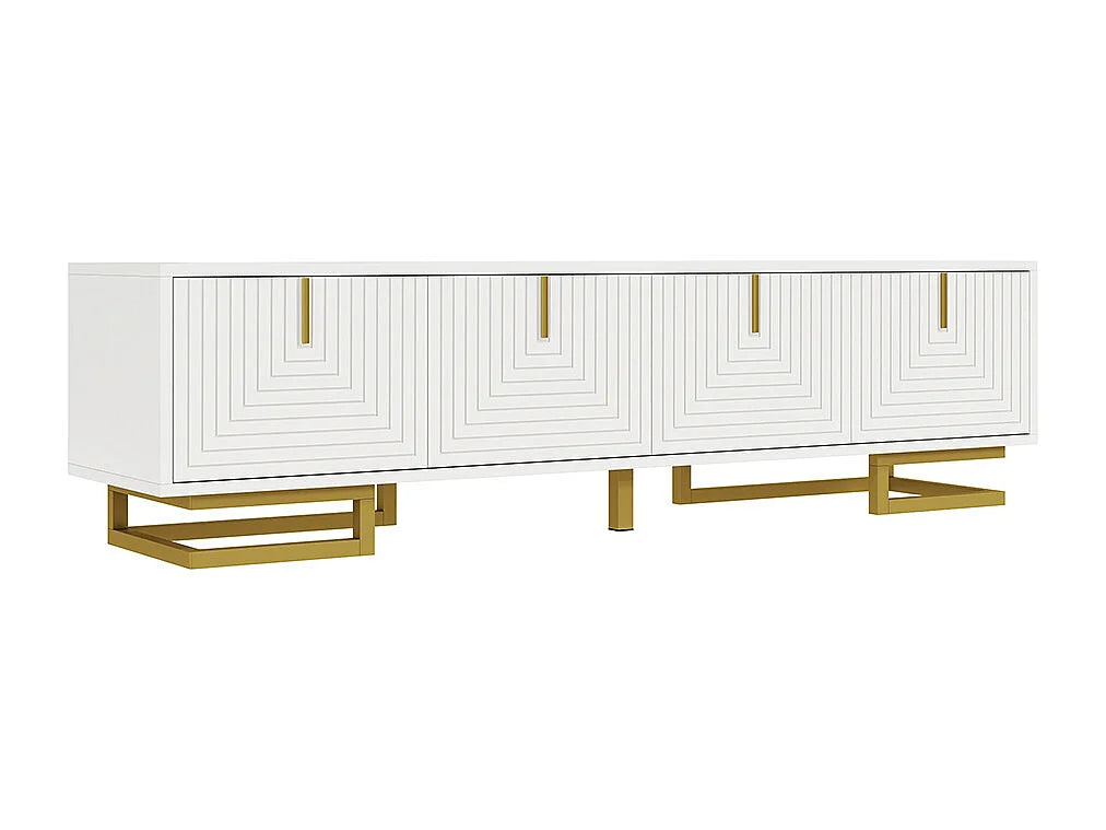 Meuble TV en Bois Blanc - SWEIKO vue 3