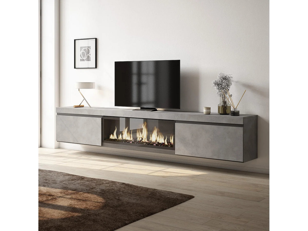 Meuble TV Suspendu en Bois 267 cm - SKRAUT HOME