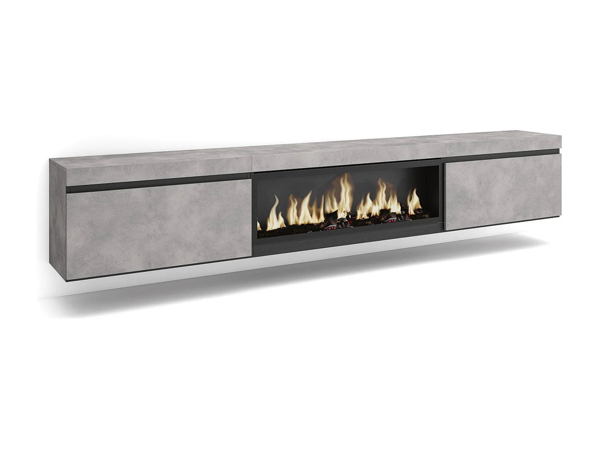 Meuble TV Suspendu en Bois 267 cm - SKRAUT HOME vue 2