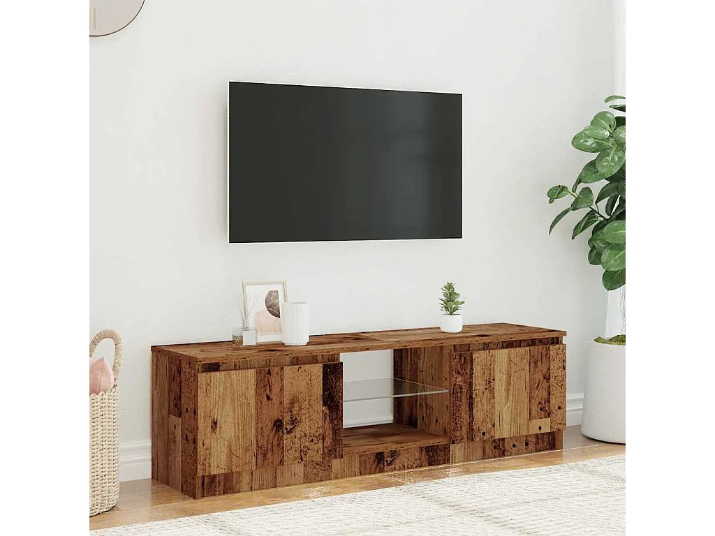 Meuble TV Bas en Bois 120 cm - CLICNBUY vue 3