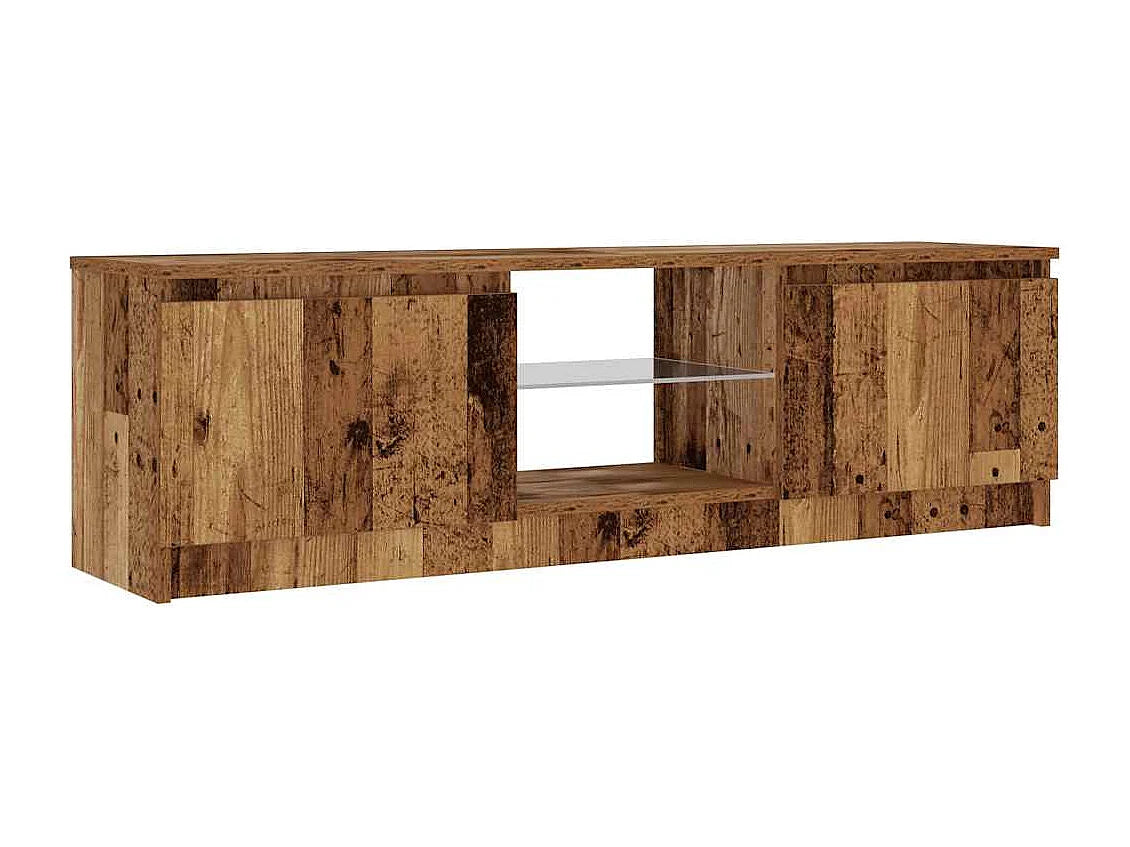 Meuble TV Bas en Bois 120 cm - CLICNBUY vue 6