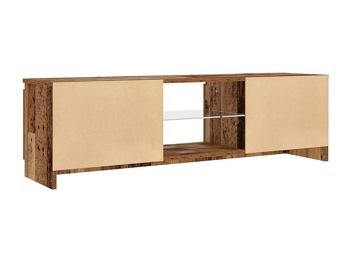 Meuble TV Bas en Bois 120 cm - CLICNBUY vue 9