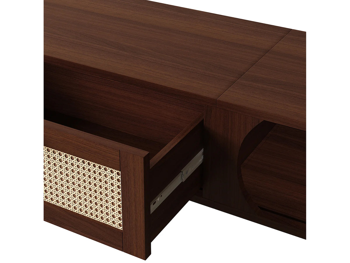 Meuble TV Bas en Bois 170 cm 2 Portes - MODERNLUXE vue 9