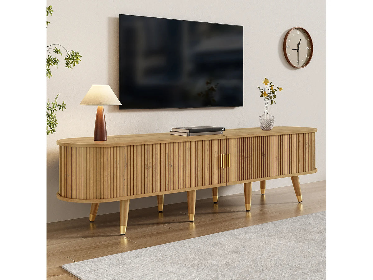 Meuble TV Bas en Bois 175 cm - MODERNLUXE vue 4