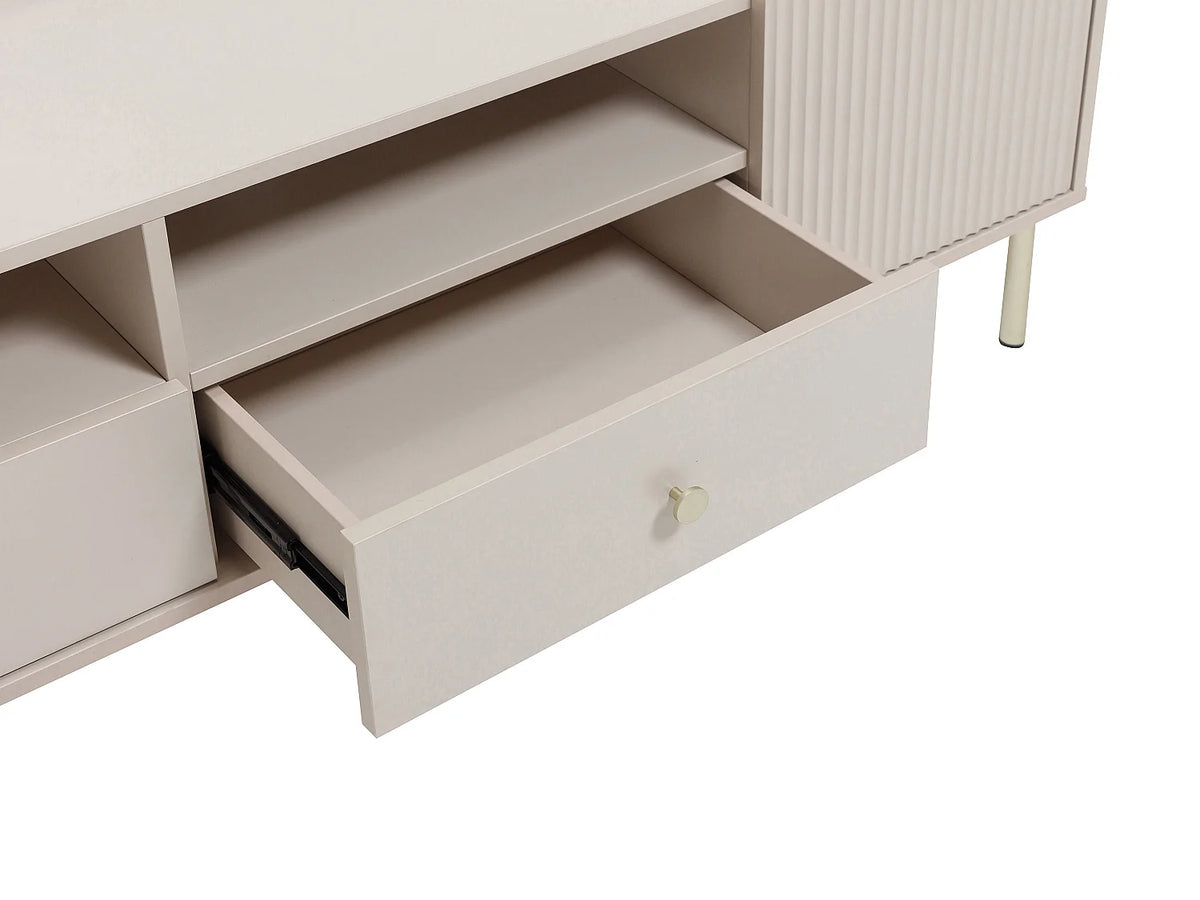 Meuble TV Beige 180 cm - LUNAOR vue 5