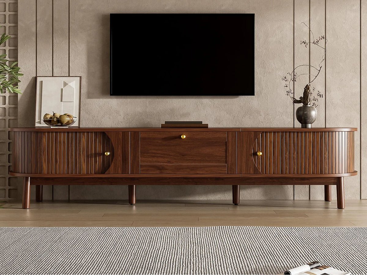 Meuble TV Bas en Bois 170 cm - MODERNLUXE