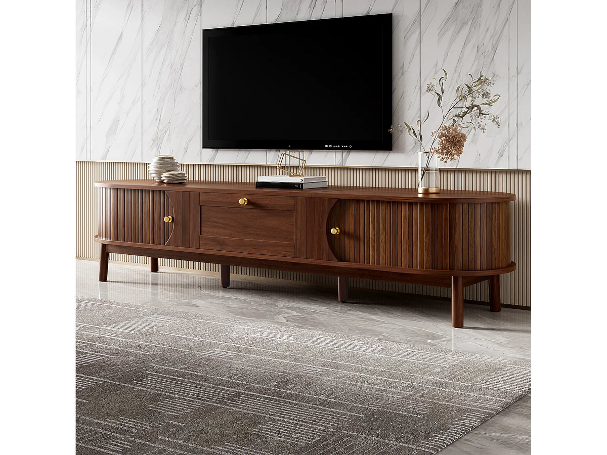 Meuble TV Bas en Bois 170 cm - MODERNLUXE vue 2