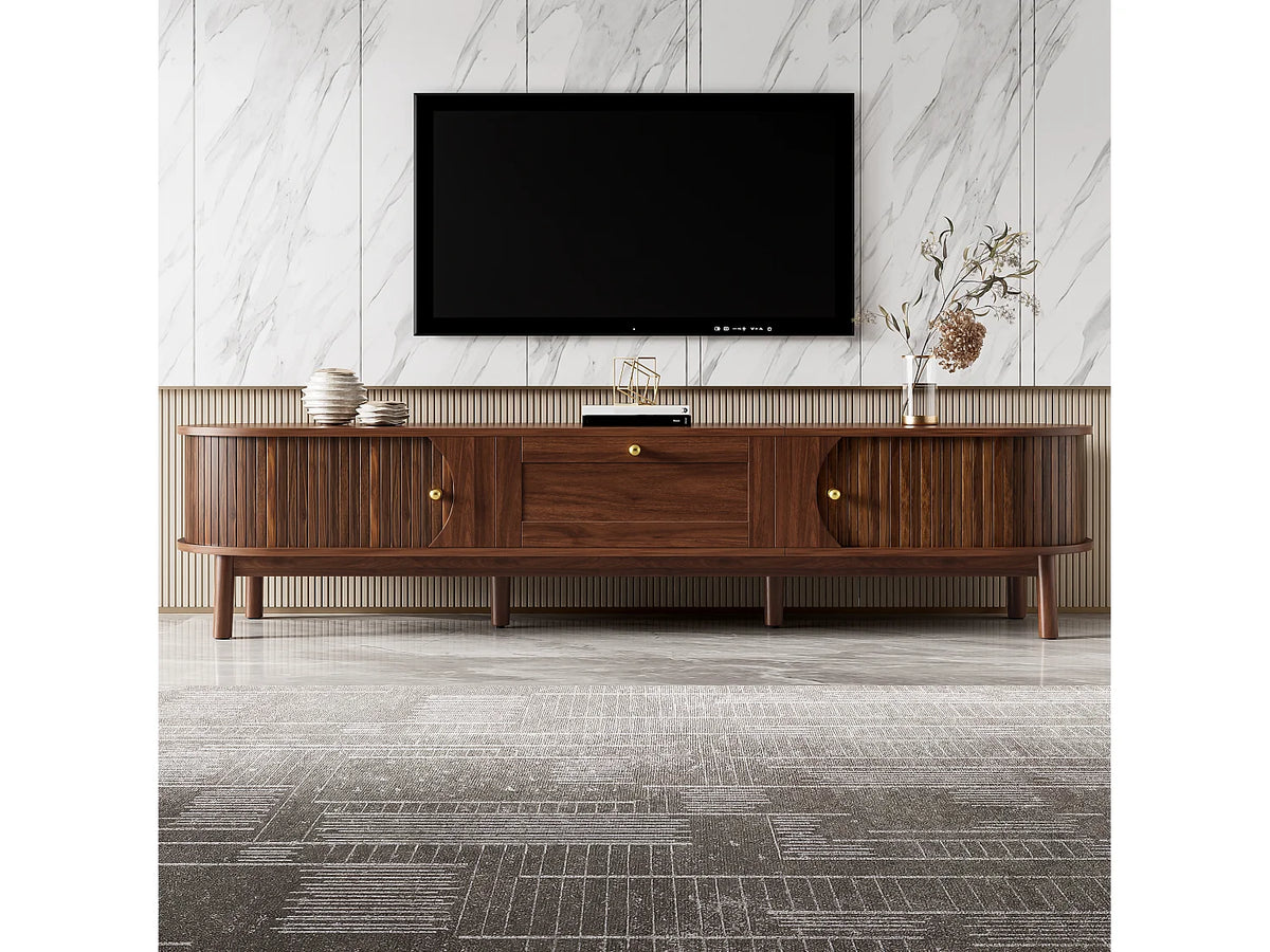 Meuble TV Bas en Bois 170 cm - MODERNLUXE vue 4