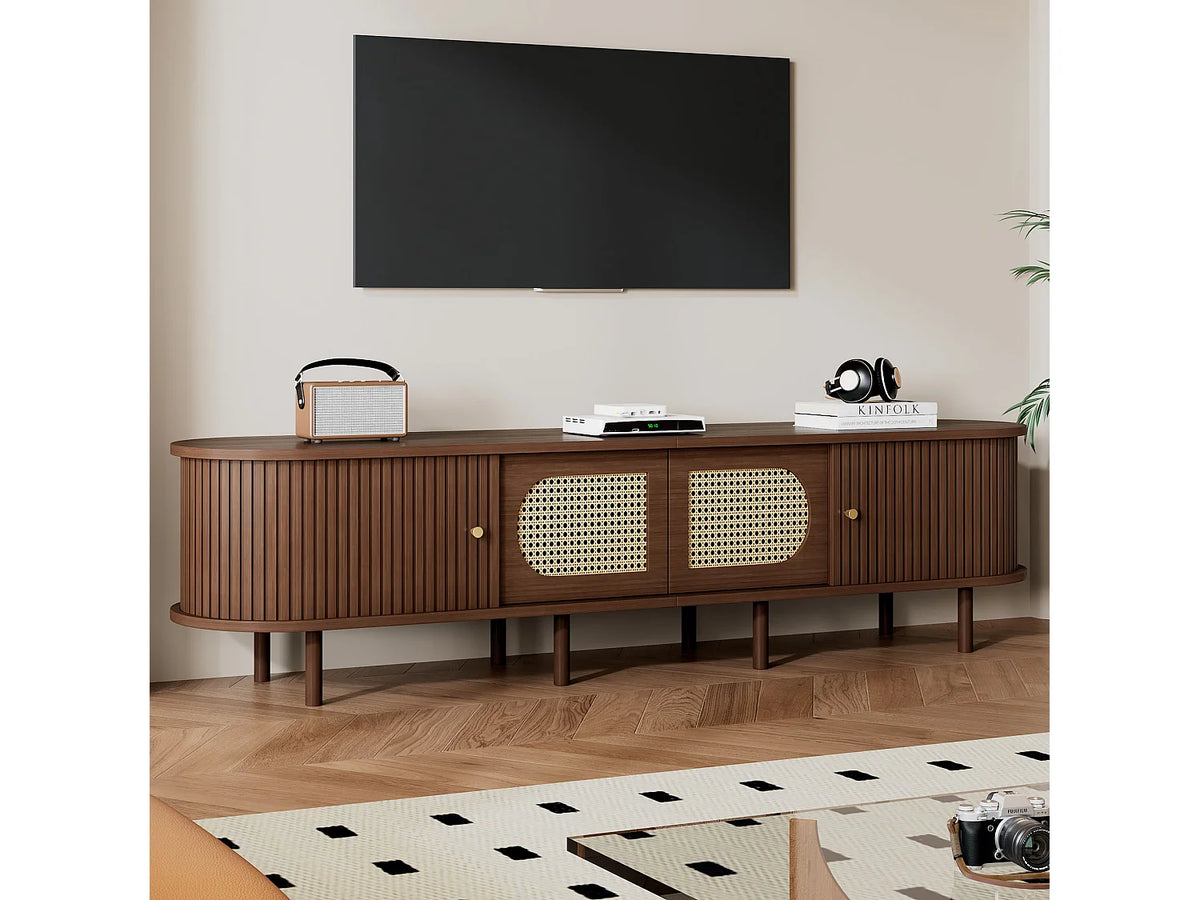Meuble TV Bas en Bois 180 cm - MODERNLUXE vue 4