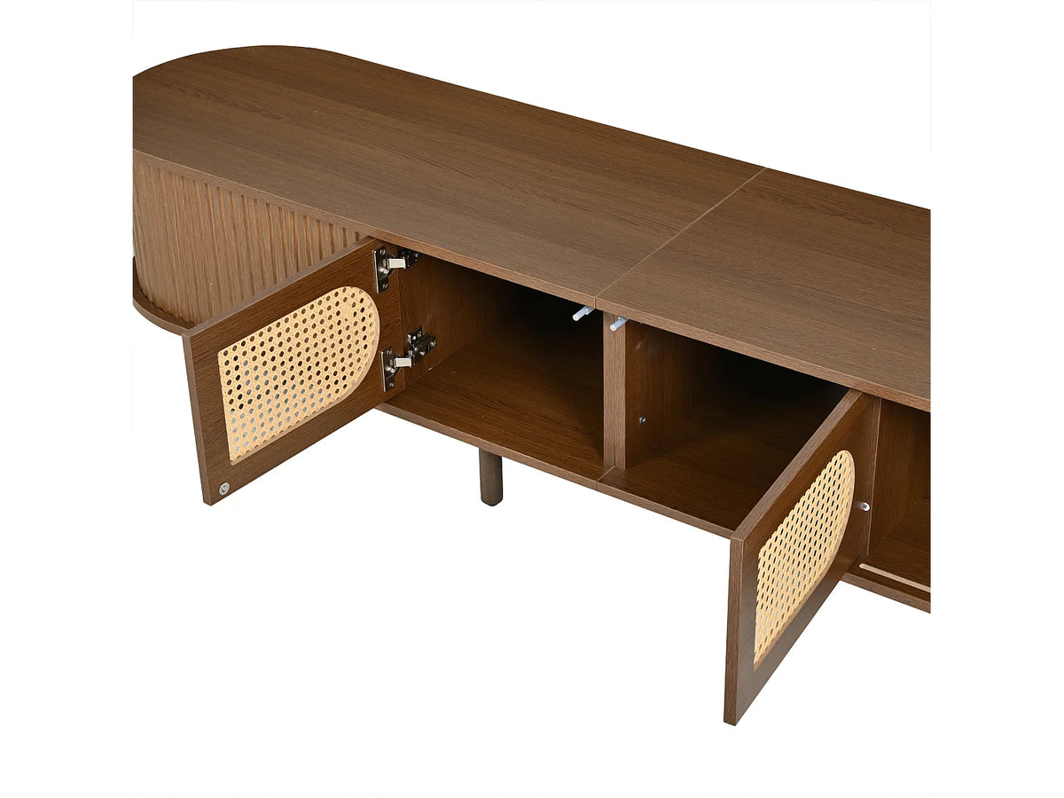 Meuble TV Bas en Bois 180 cm - MODERNLUXE vue 8