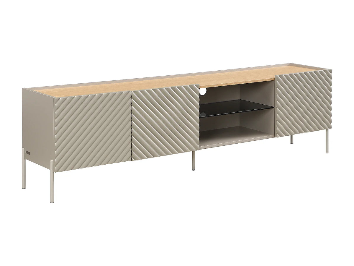 Meuble TV en Bois 200 cm - TASIBA vue 4