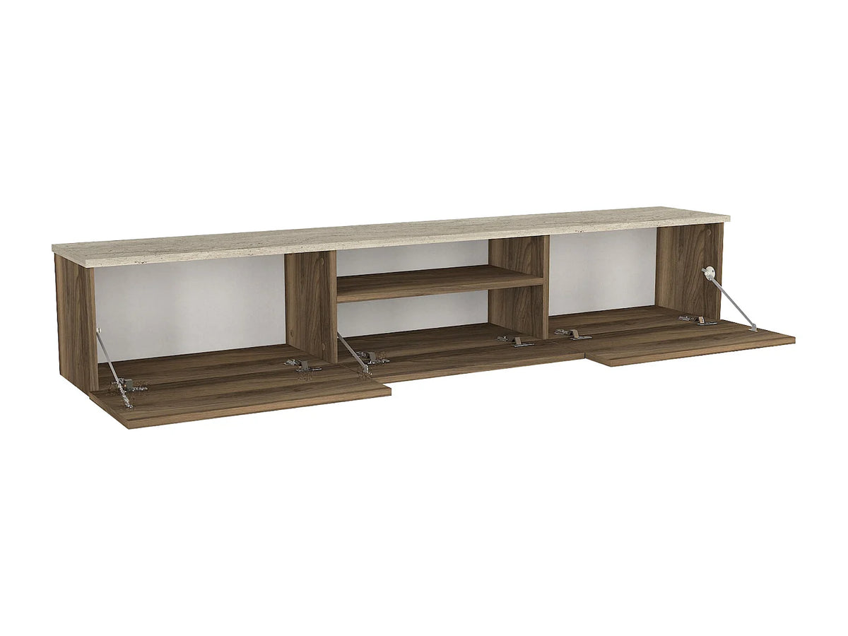 Meuble TV Suspendu en Bois - LOTULA vue 4