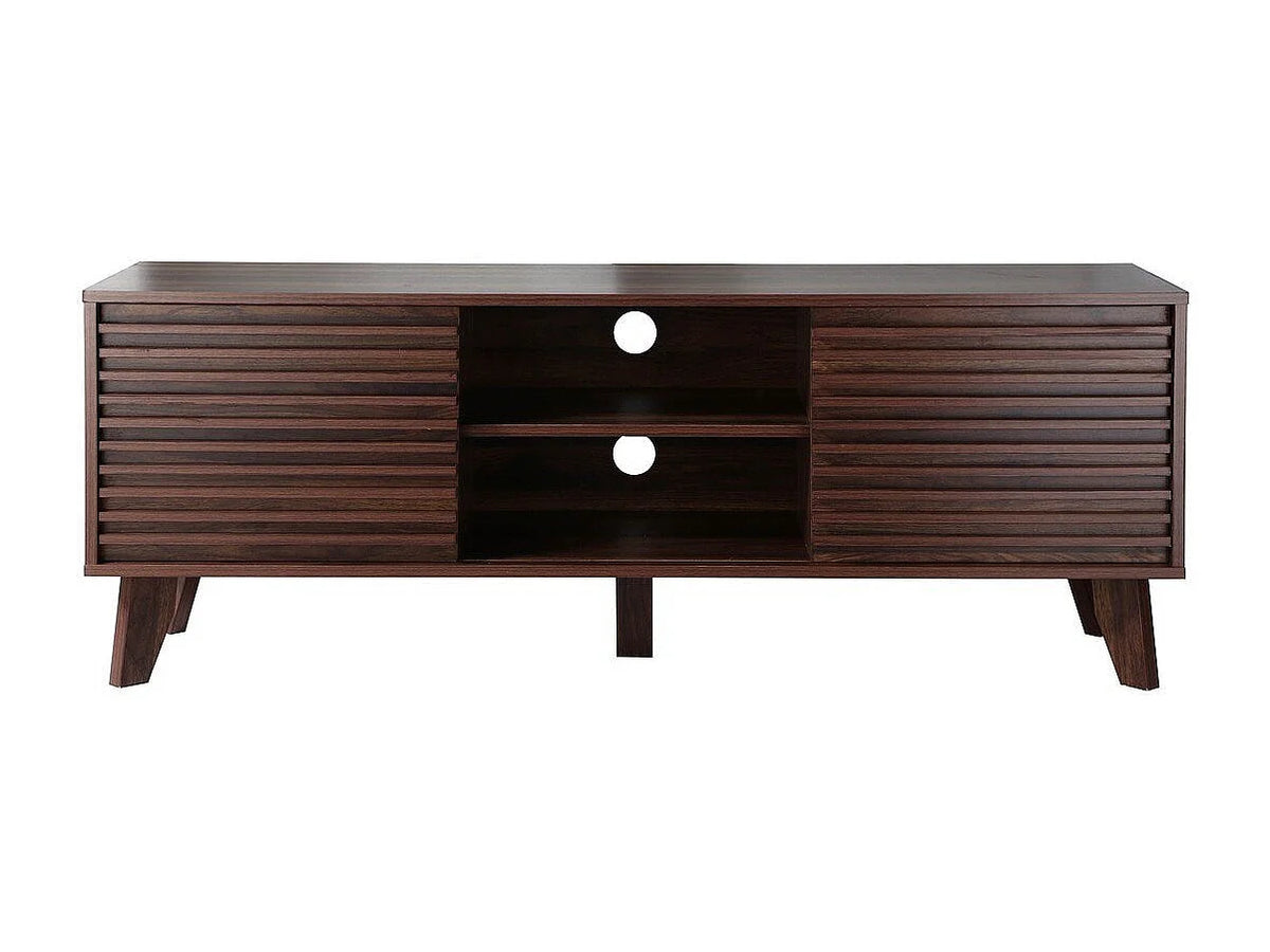 Meuble TV en Bois Marron - FRIBOURG vue 2