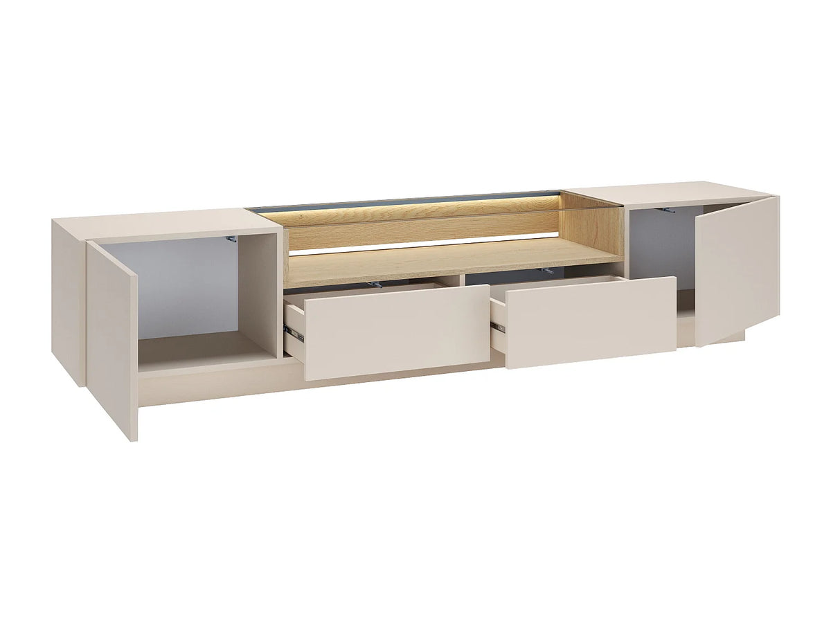 Meuble TV Bas en Bois - ALIVENTO vue 4