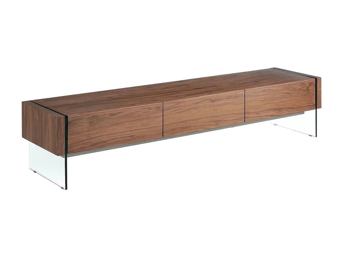 Meuble TV d'Angle Moderne 45 cm Marron Bois Foncé - ANGEL vue 2