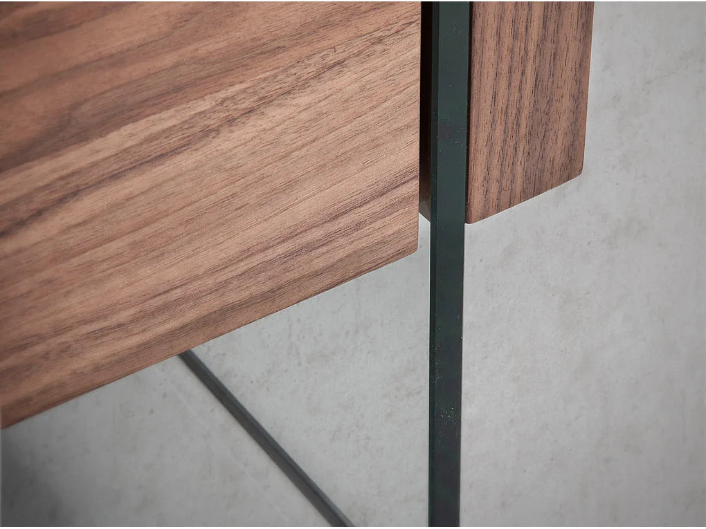 Meuble TV d'Angle Moderne 45 cm Marron Bois Foncé - ANGEL vue 9