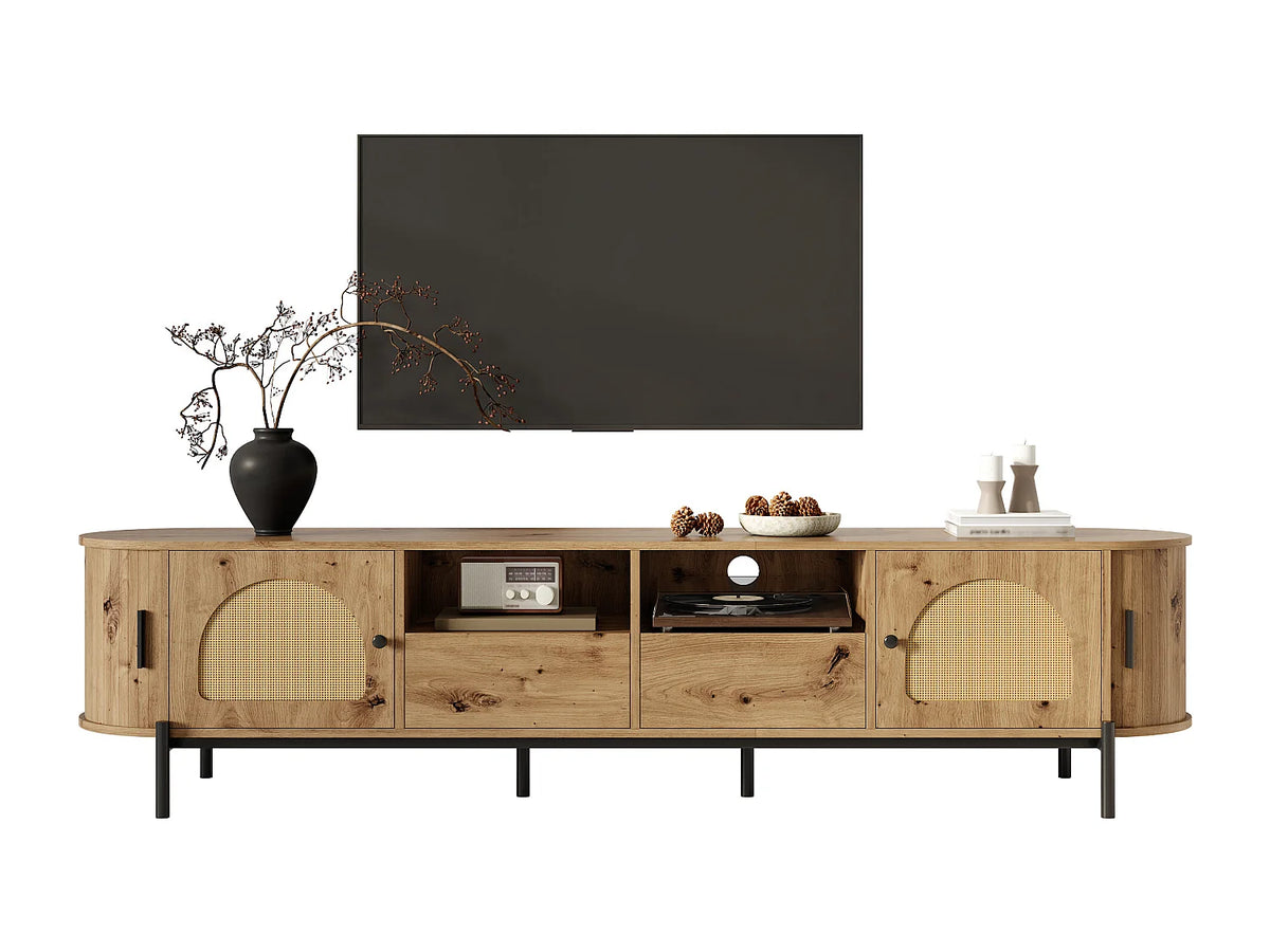 Meuble TV en Bois Moderne 200 cm - MODERNLUXE vue 4