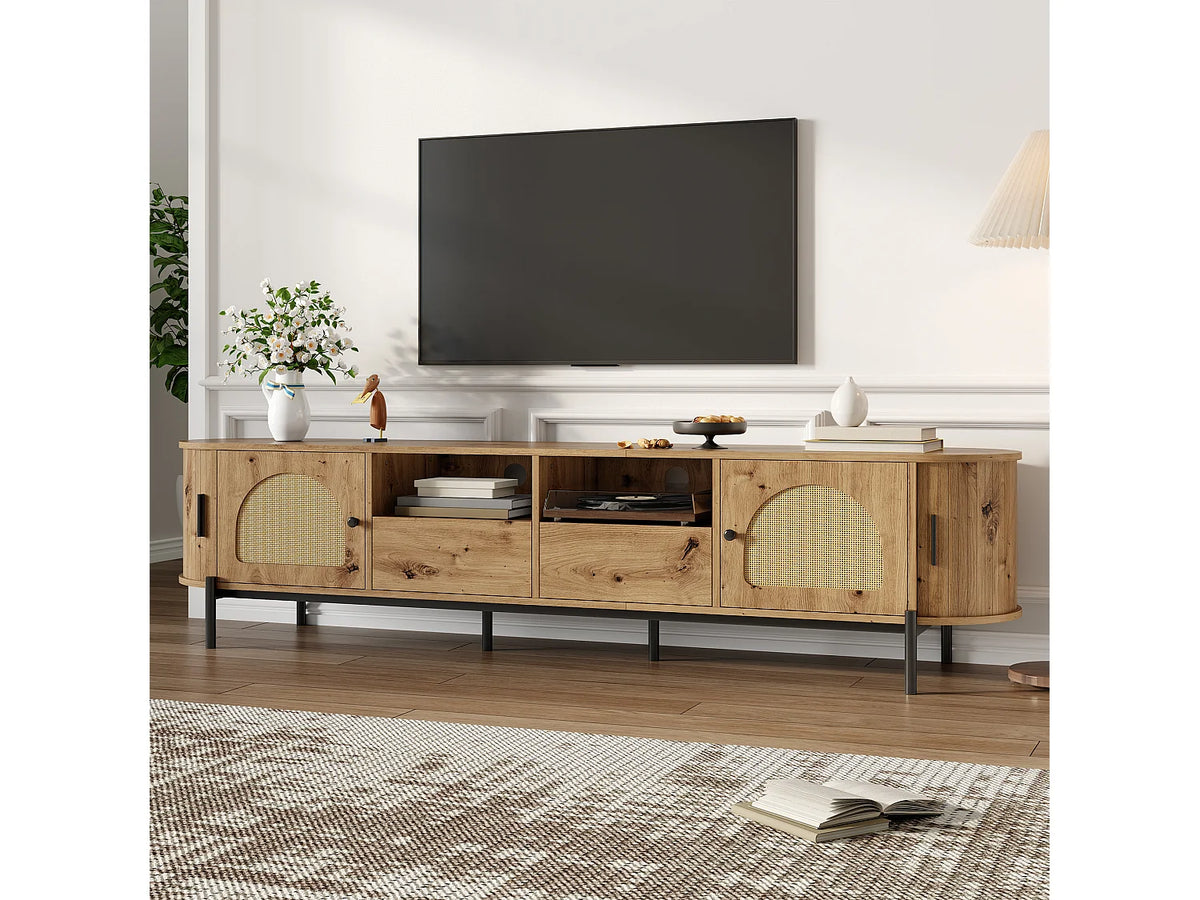 Meuble TV en Bois Moderne 200 cm - MODERNLUXE vue 5