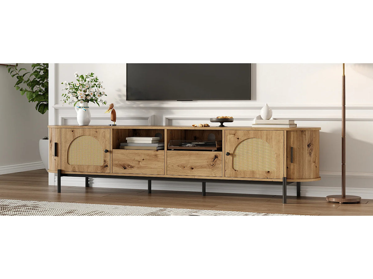 Meuble TV en Bois Moderne 200 cm - MODERNLUXE vue 6