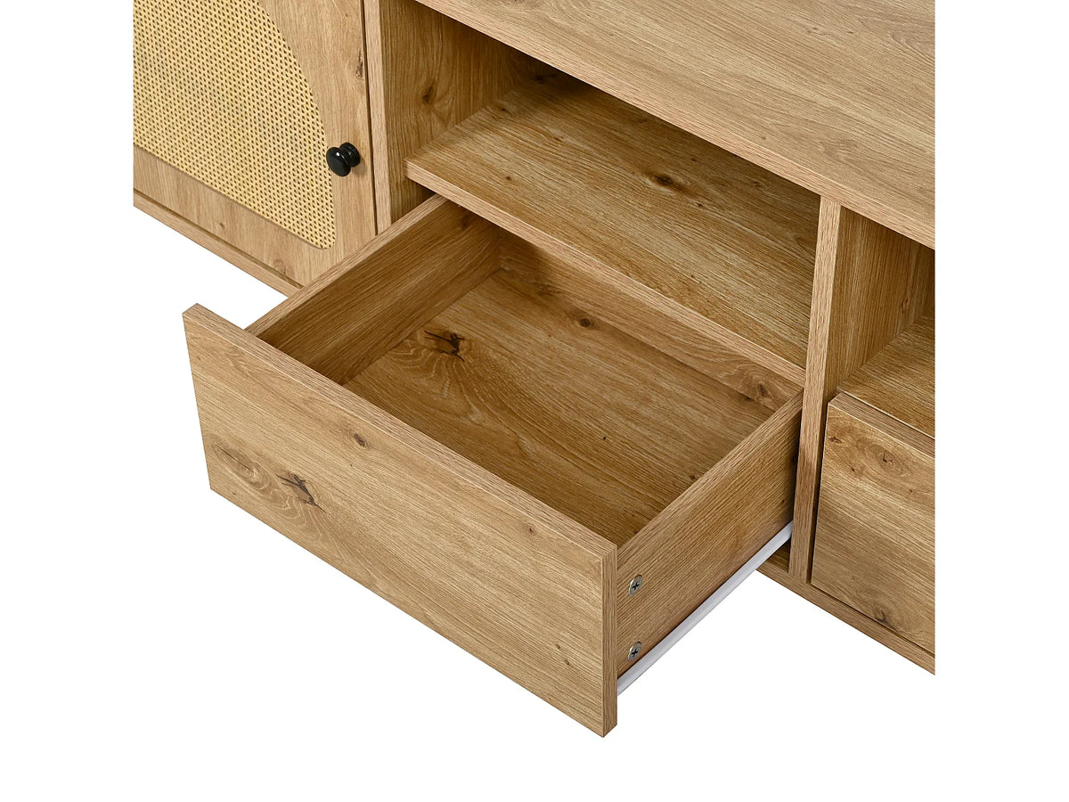 Meuble TV en Bois Moderne 200 cm - MODERNLUXE vue 9