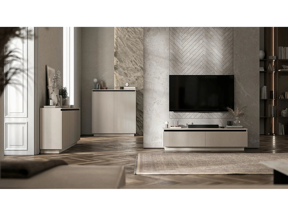 Meuble TV Bas en Bois - SELENE vue 7