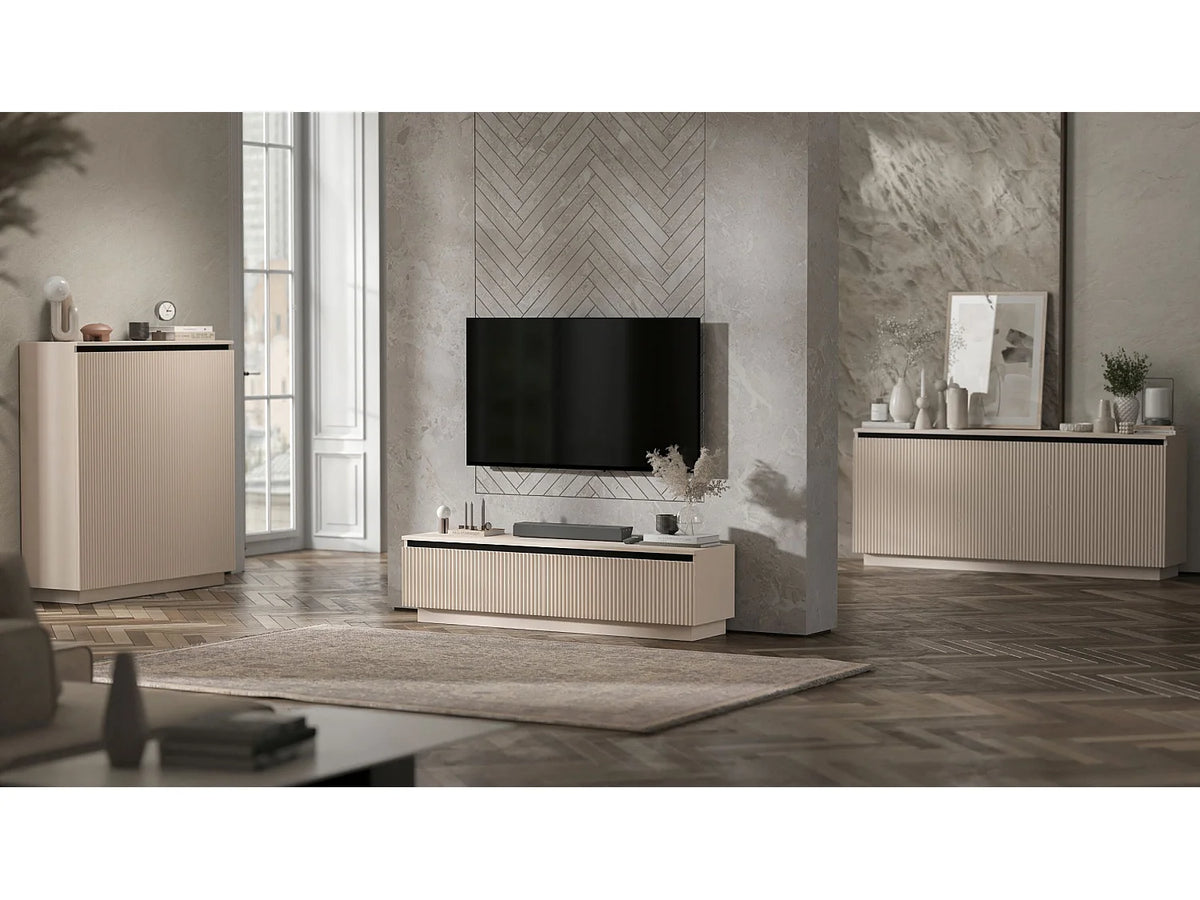 Meuble TV Bas en Bois - SELENE vue 8