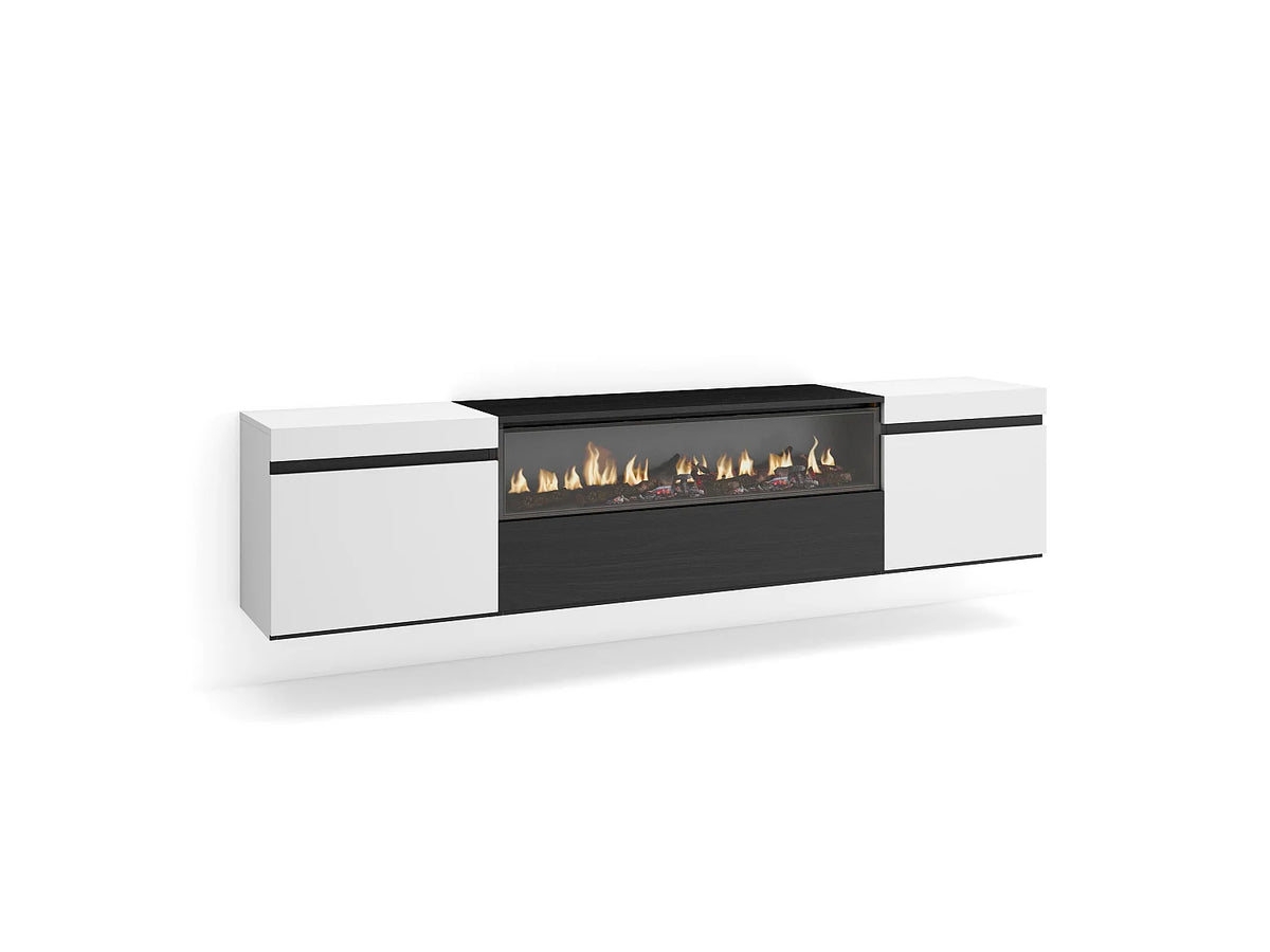 Meuble TV en Bois Blanc 203 cm - SKRAUT HOME vue 2