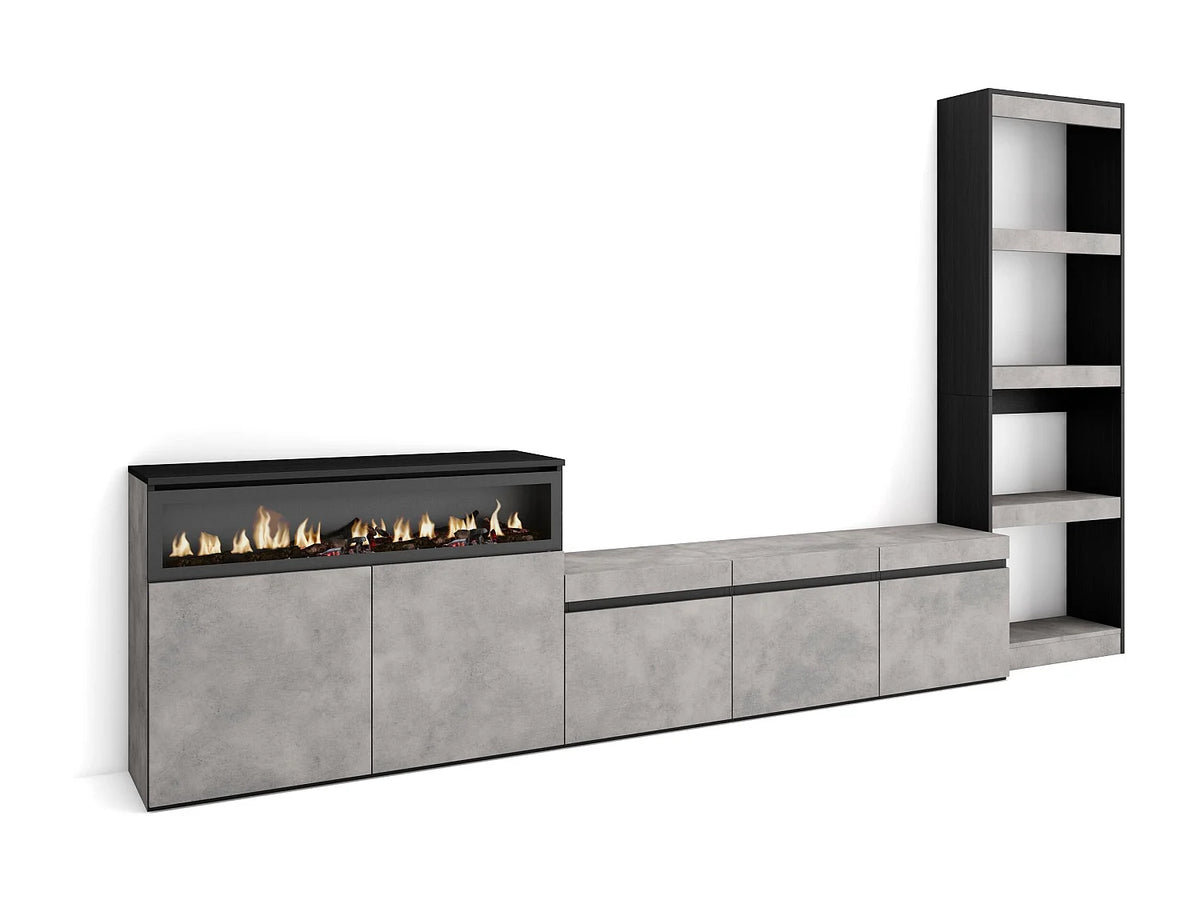Meuble TV en Bois Moderne 314 cm - SKRAUT HOME