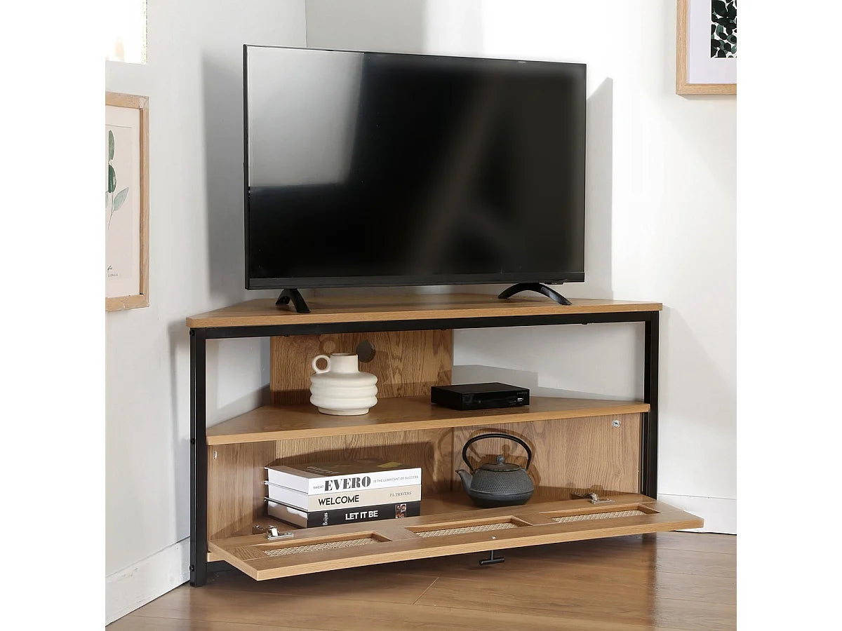 Meuble TV Bas en Bois - JAYA vue 3